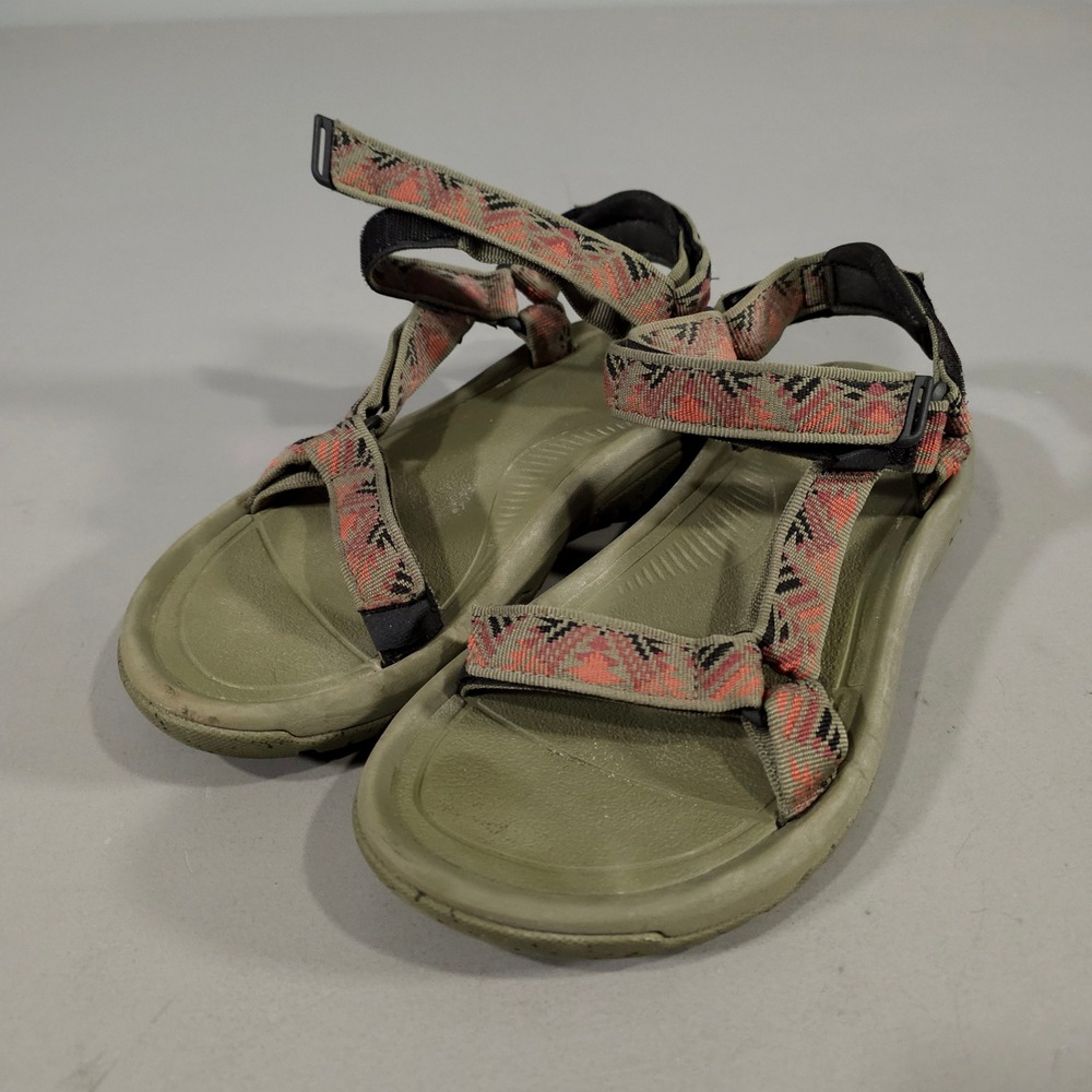 Teva Hurricane XLT2 Sandals Women 10 Olive Green Geometric Straps 1019235